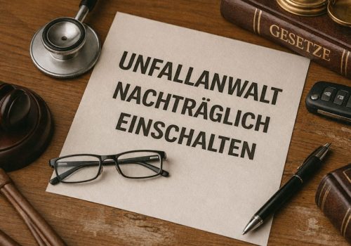 Unfallanwalt nachträglich einschalten