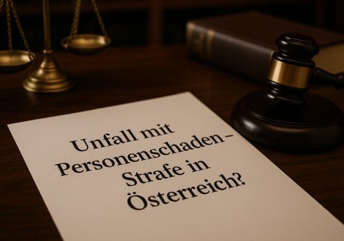 Unfall mit Personenschaden Strafe Österreich