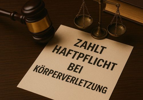 Zahlt Haftpflicht bei Körperverletzung?